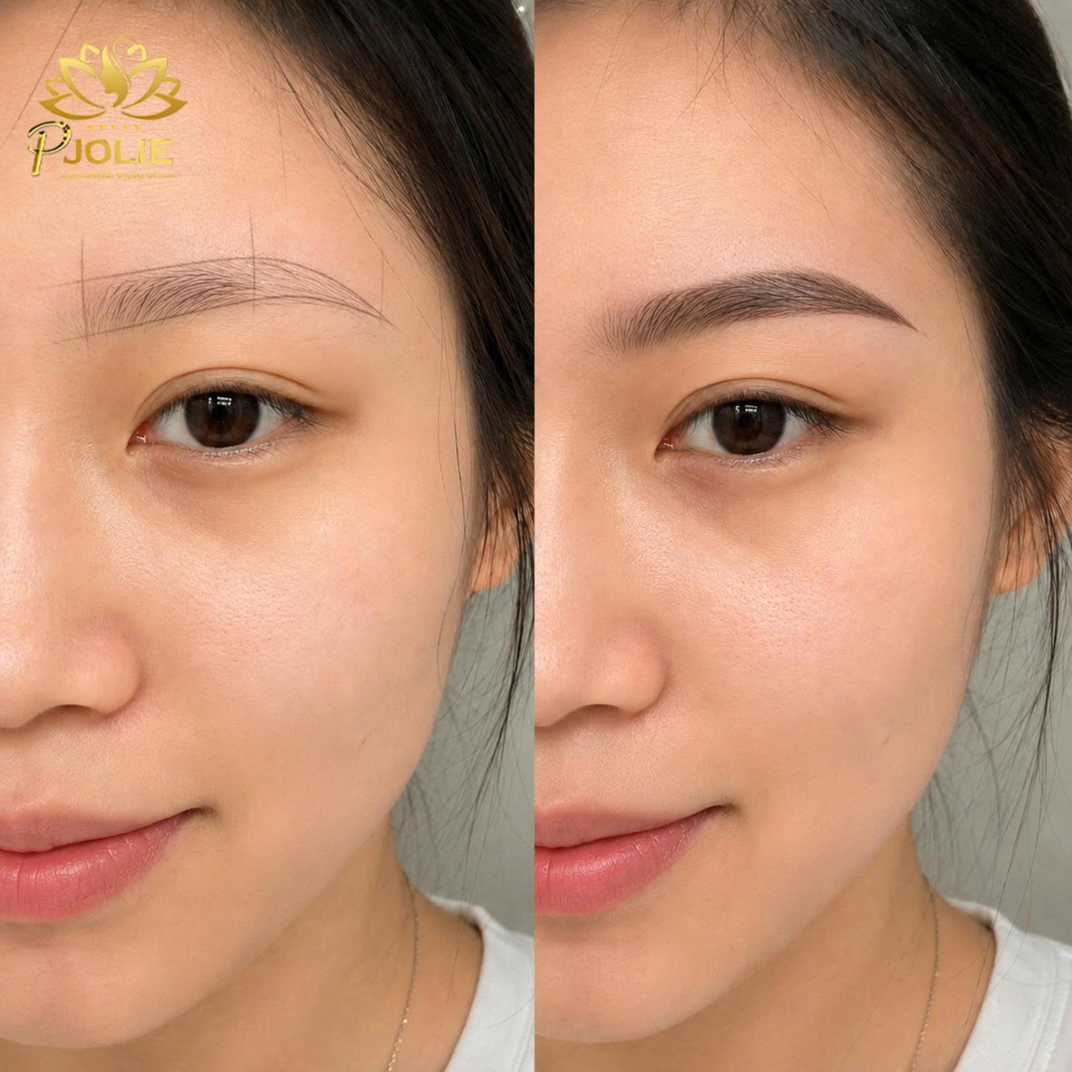 PJOLIE Cambodia before and after eyebrow result 3