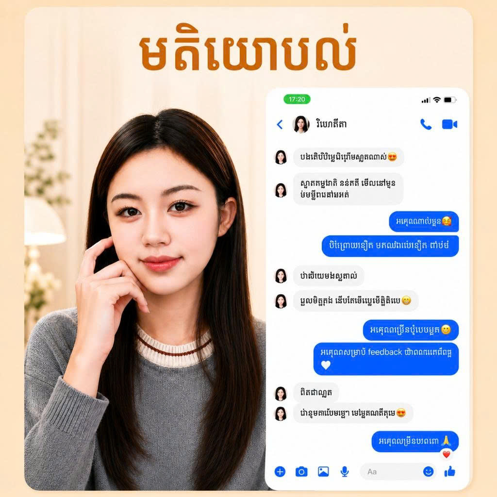 PJOLIE Cambodia customer feedback 3